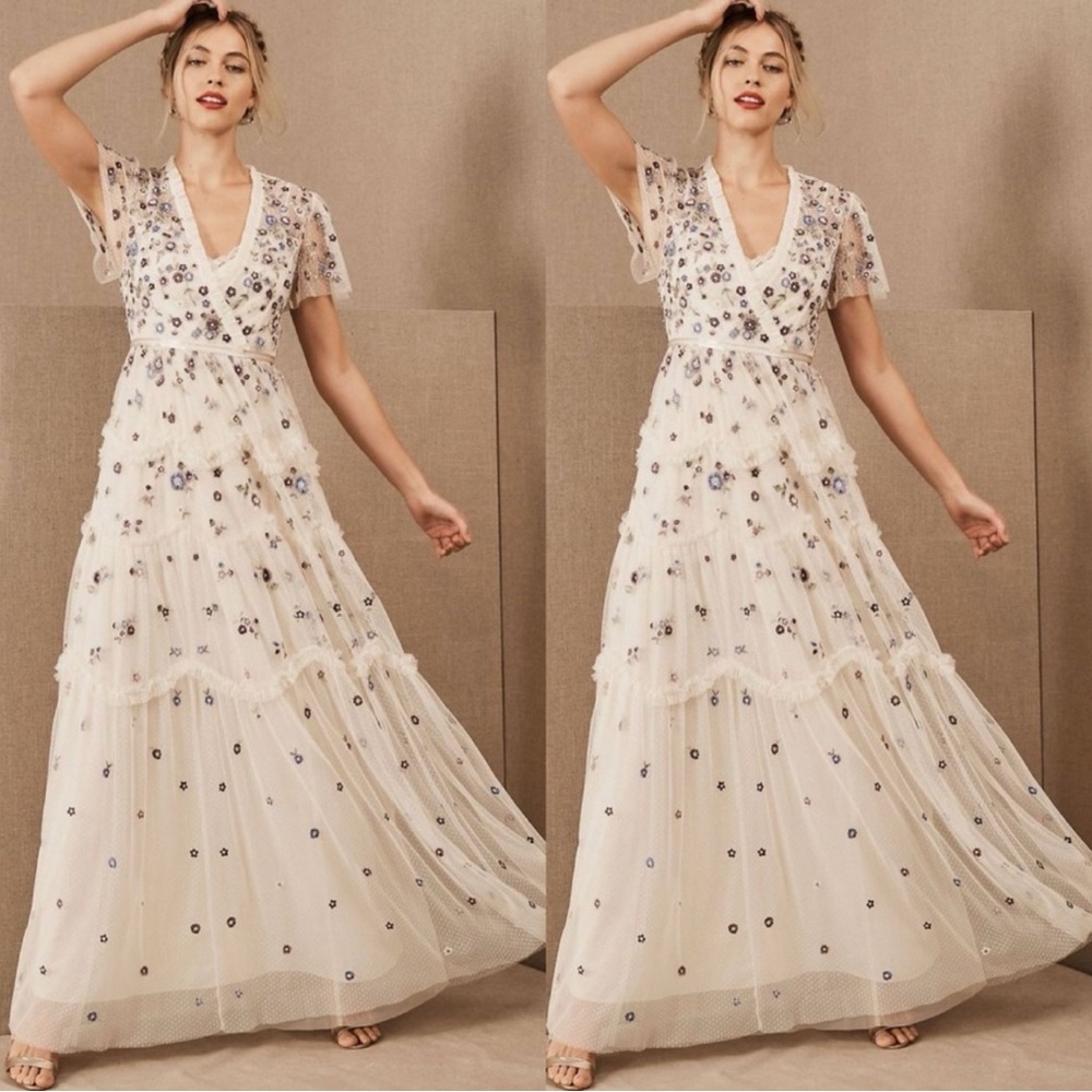 BHLDN x Needle & Thread Prairie Flora Gown Size 12 $689